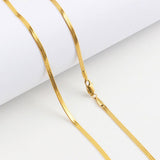 Snake Chain Necklace - Herringbone Necklace