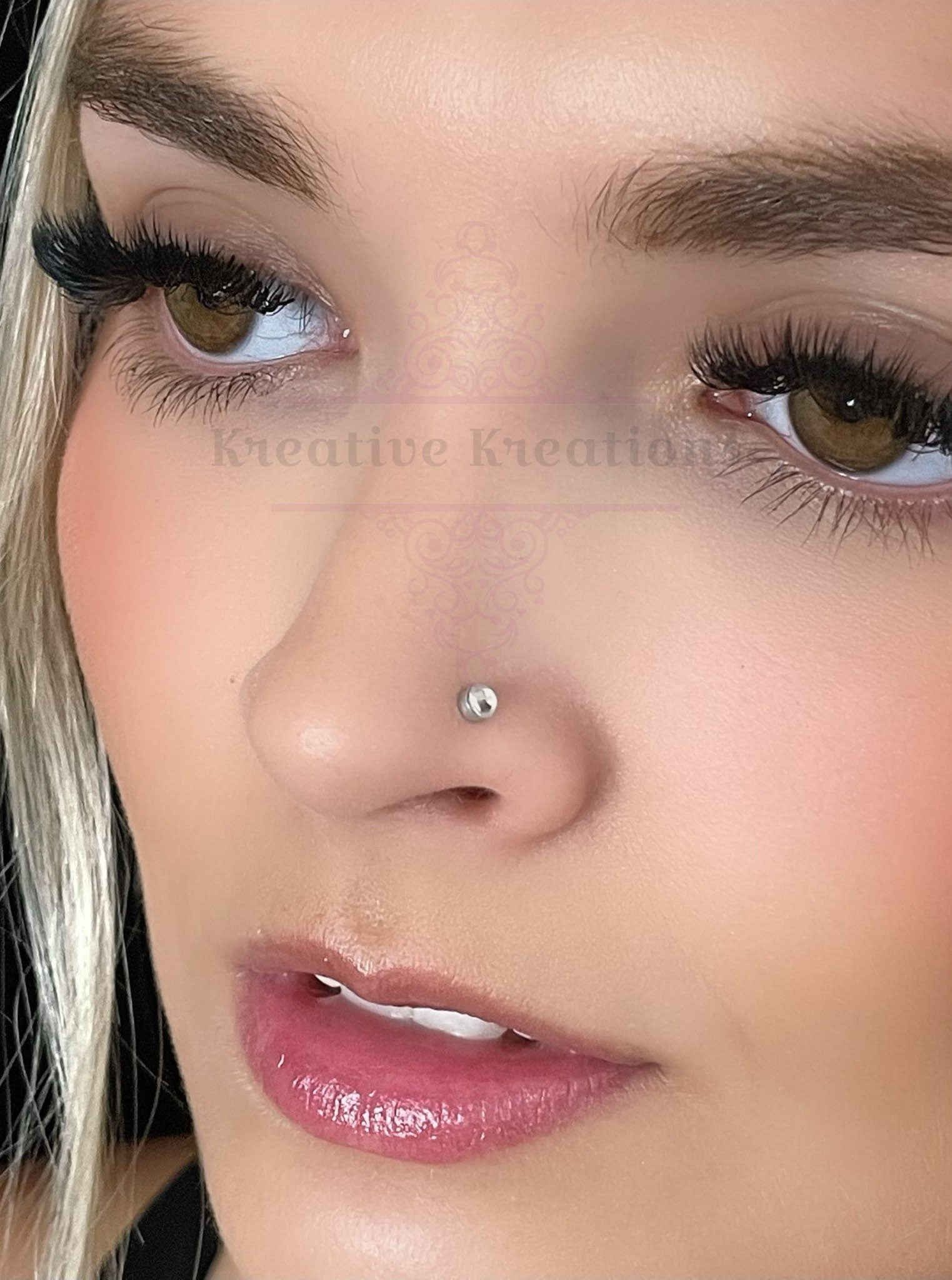 Thin and Delicate Clip on Faux Nose Hoop - Red Opal Fake Nose Ring - 925  Sterling Silver - No Piercing Needed : Handmade Products - Amazon.com