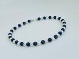 Freshwater Pearl and Lapis Lazuli Gemstone Necklace