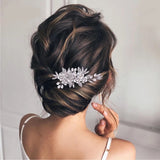 Silver Wedding Hair Comb