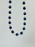 Freshwater Pearl and Lapis Lazuli Gemstone Necklace