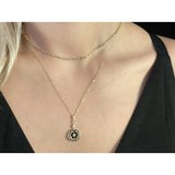 Moon Phases Layered Necklace Set - Stacking Necklace
