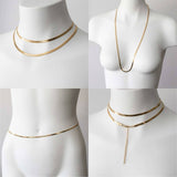 Herringbone Waist Chain - Waist Jewelry - Body Jewelry