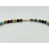 Multi-Stone Beaded Necklace - Black Onyx - Turquoise - Jasper