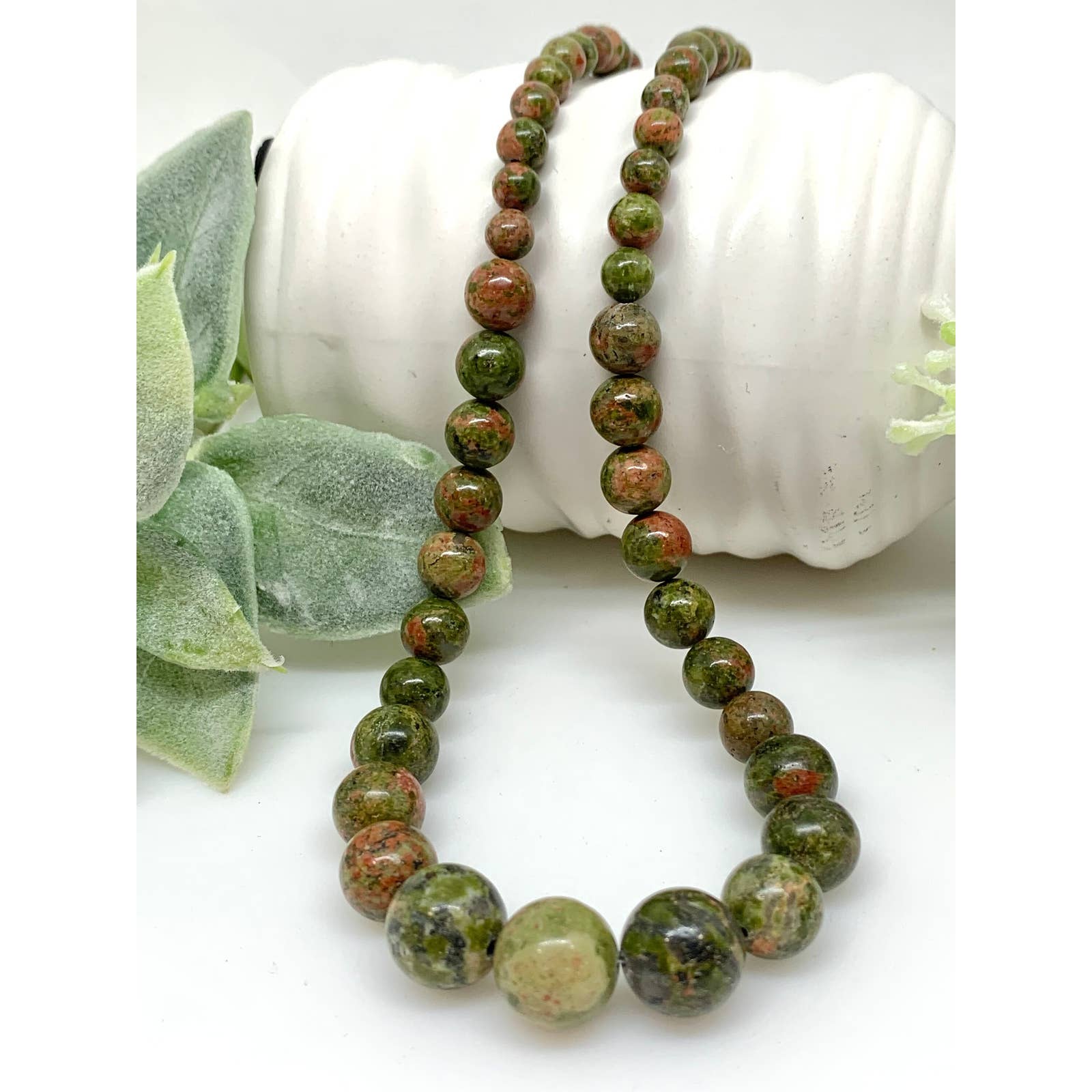 Unakite Necklace - Natural Stones Jewelry