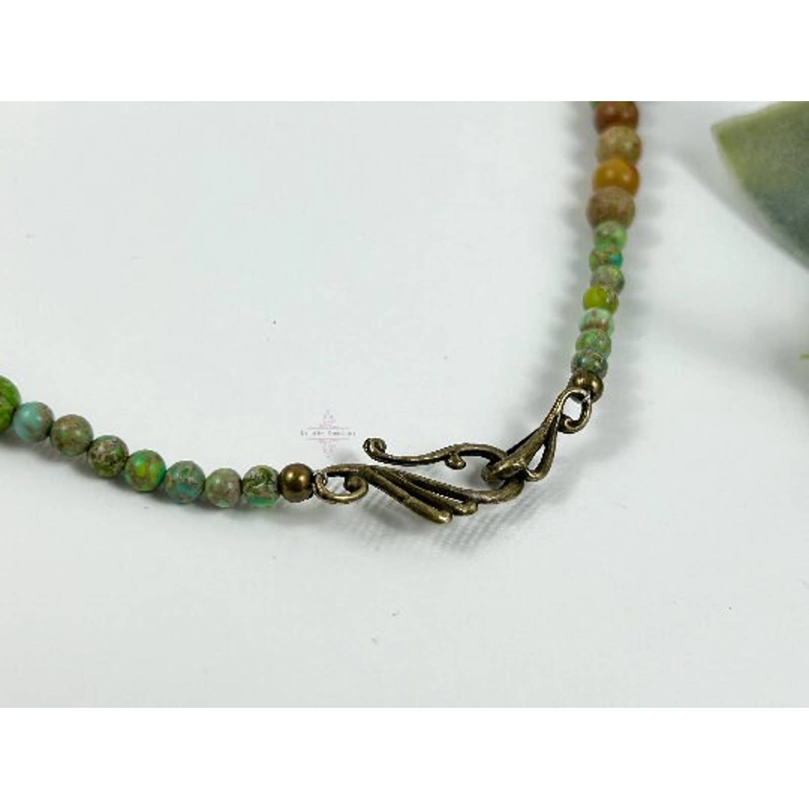 Light Green Jasper Necklace - Gemstone Stone Necklace