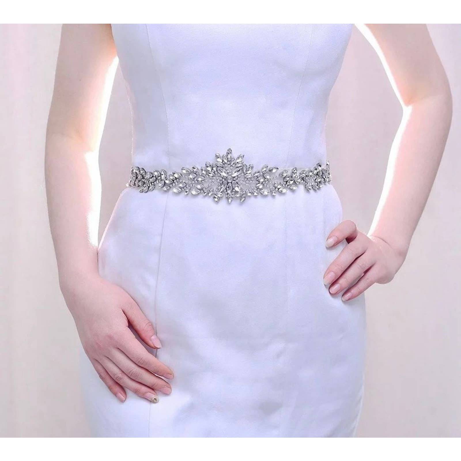 Bridal dress belt - wedding dress belt - Rhinestones belt