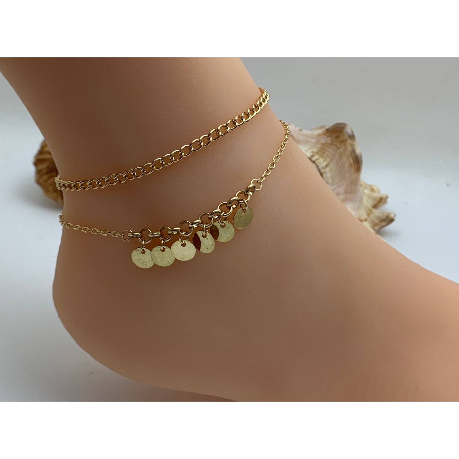 Starfish seashell ankle bracelet | Ankle bracelets, Bracelet shops,  Bracelets